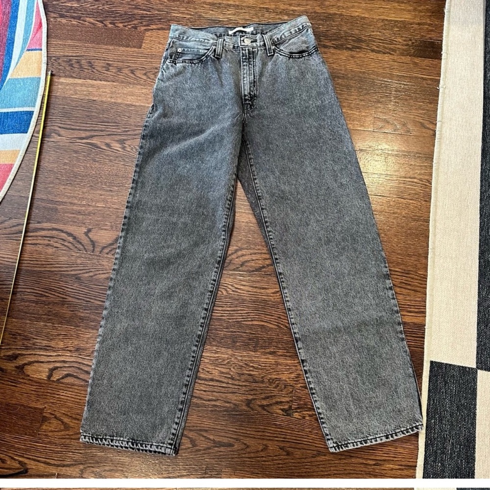 levis 94 baggy jeans black gray acid wash 27